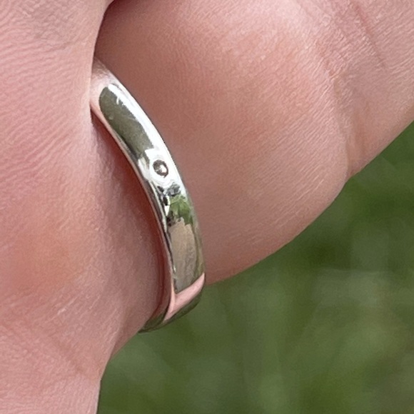 Silver Filigree Clear Crystal Cocktail Ring EUC Size 10 Silver Toned - Picture 7 of 8